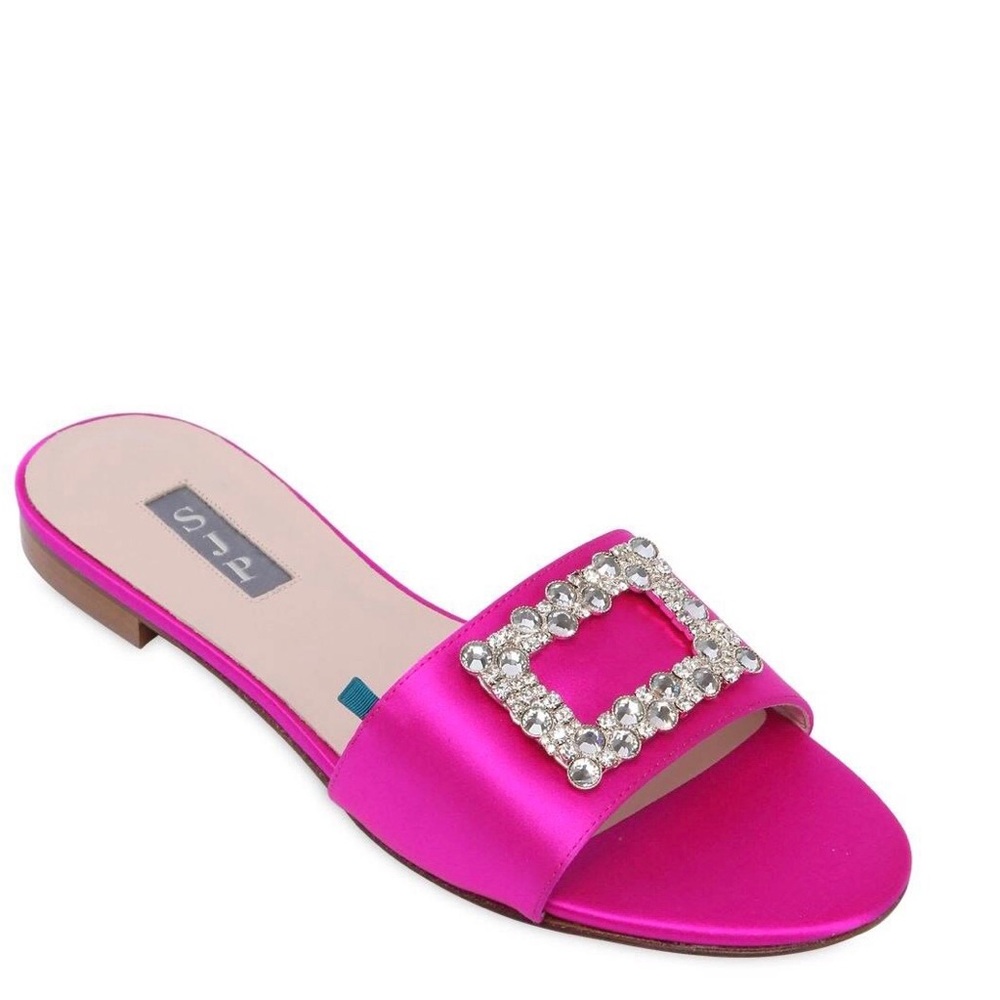 SJP Satin Sandals